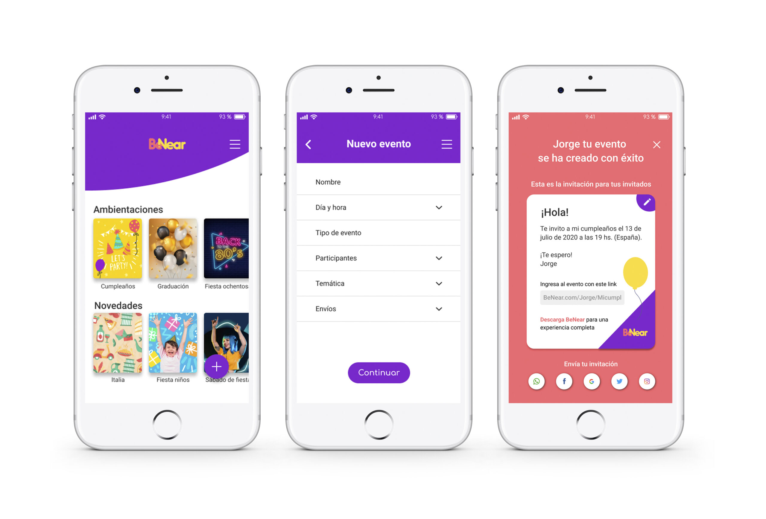 New Event & Invitation