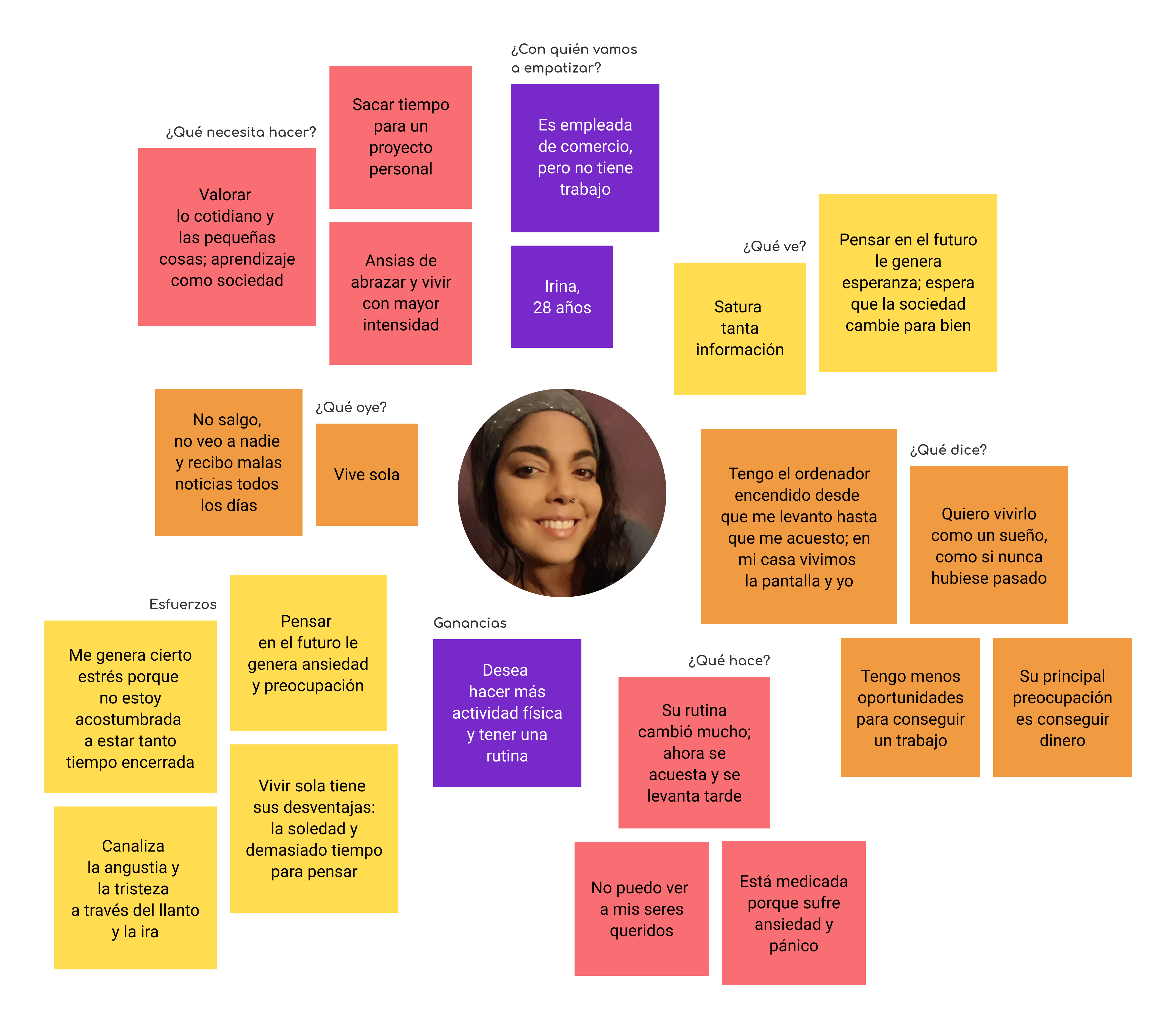Irina's Empathy Map